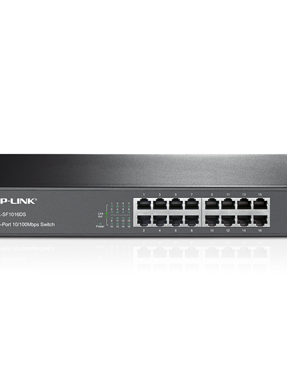 SWITCH TP-LINK De 16 puertos Fast Ethernet de escritorio y para montaje en rack - TL-SF1016DS 2