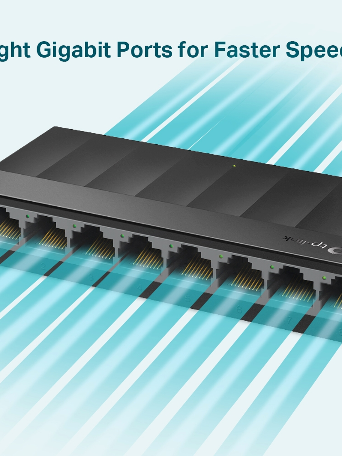 SWITCH TP-LINK para escritorio de 8 puertos Gigabit - LS1008G 4