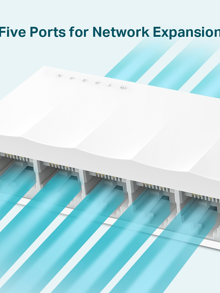 SWITCH TP-LINK De Escritorio de 5 Puertos 10/100Mbps - LS1005 5