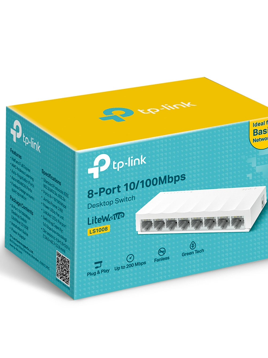 SWITCH TP-LINK de 8 Puertos 10/100Mbps de Escritorio - LS1008 3
