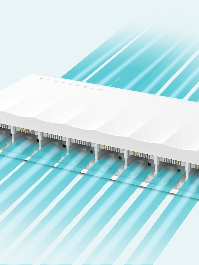 SWITCH TP-LINK de 8 Puertos 10/100Mbps de Escritorio - LS1008 4