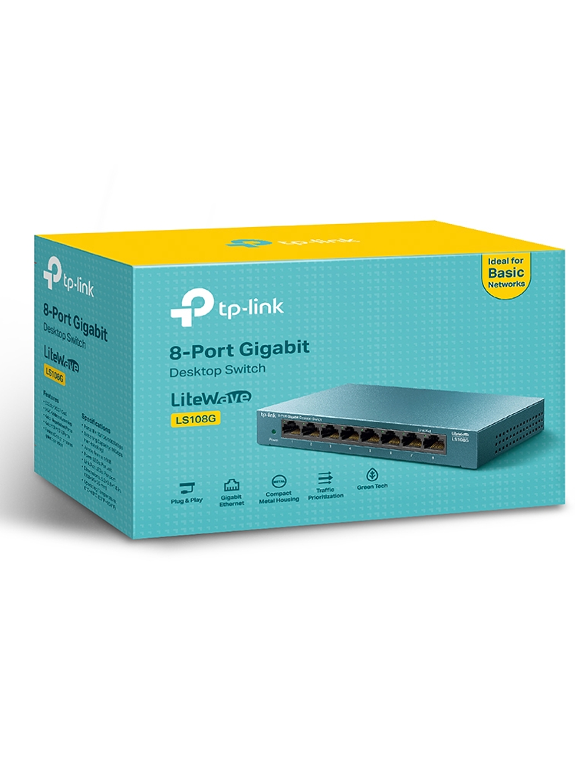 SWITCH TP-LINK para escritorio de 8 puertos Gigabit - LS108G 3