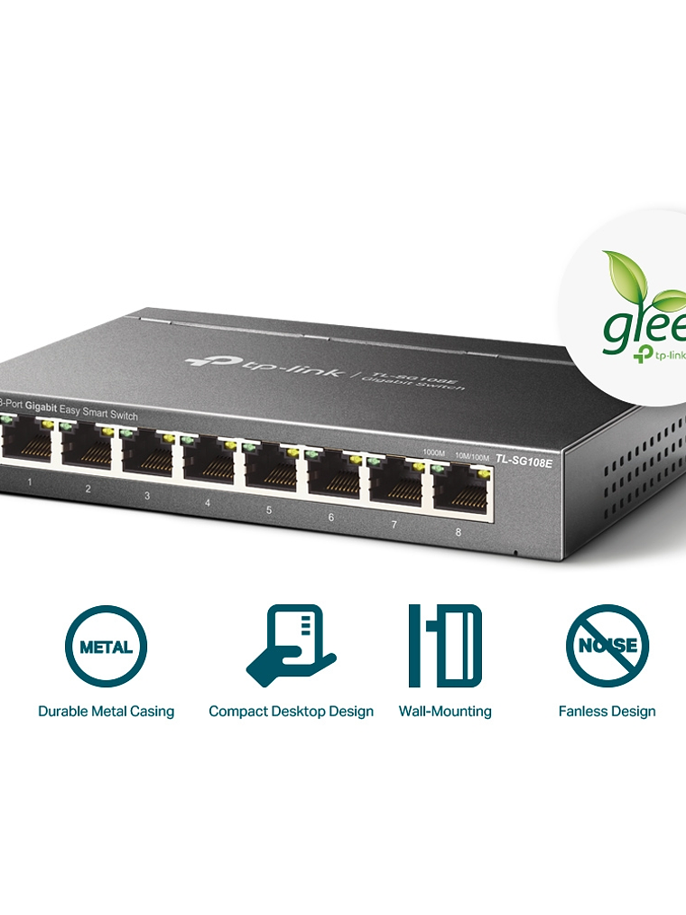 SWITCH TP-LINK 8-Port Gigabit Easy Smart Switch - TL-SG108E 3