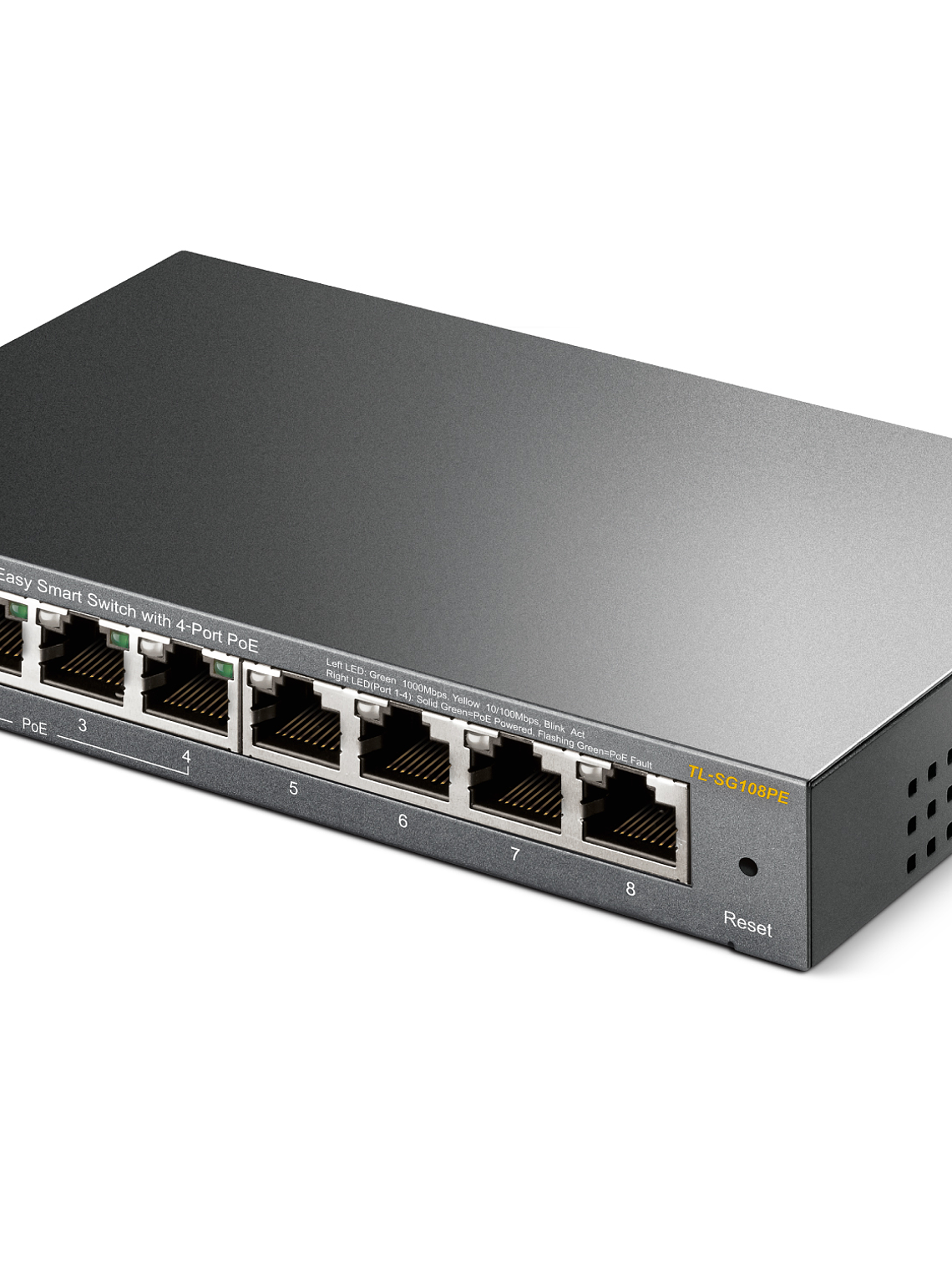 SWITCH TP-LINK 8-Port Gigabit Easy Smart Switch with 4-Port PoE - TL-SG108PE 2