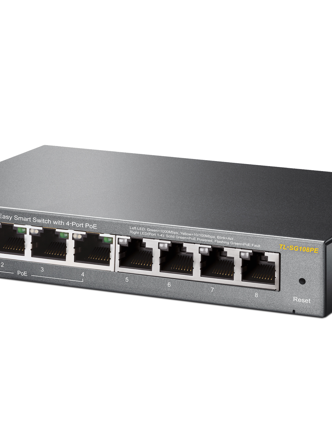 SWITCH TP-LINK 8-Port Gigabit Easy Smart Switch with 4-Port PoE - TL-SG108PE 3