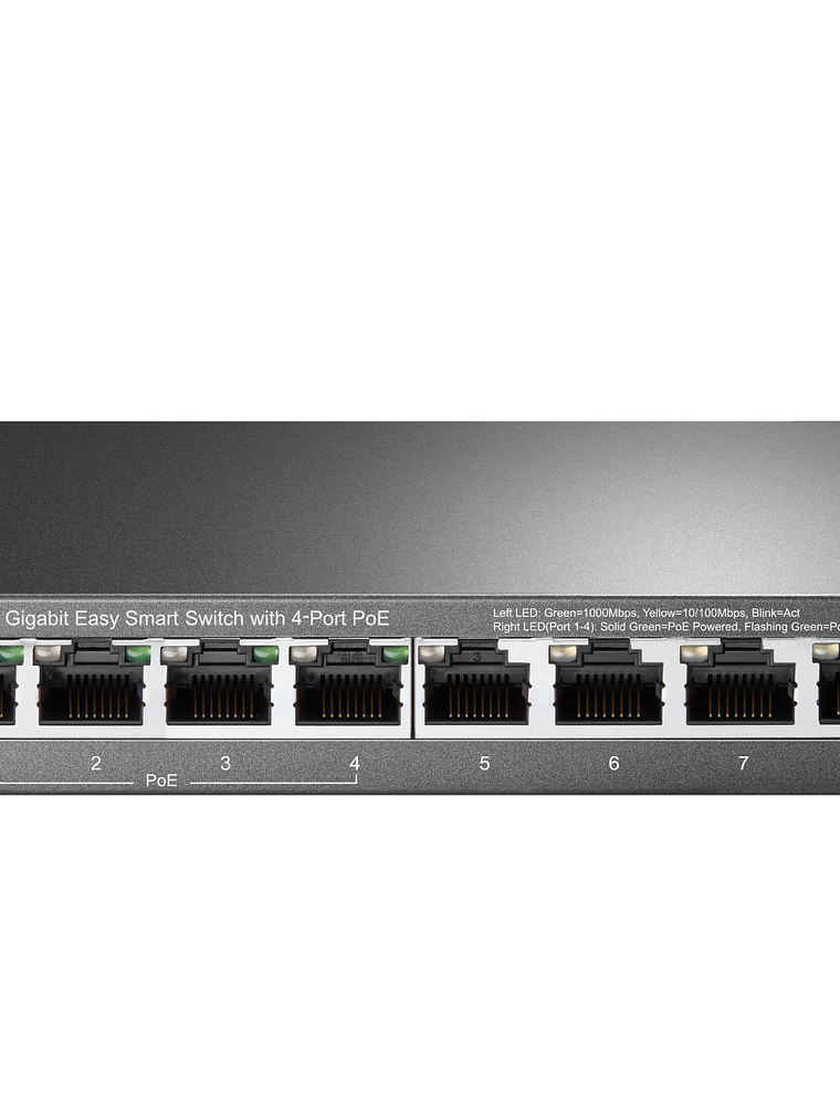 SWITCH TP-LINK 8-Port Gigabit Easy Smart Switch with 4-Port PoE - TL-SG108PE 4