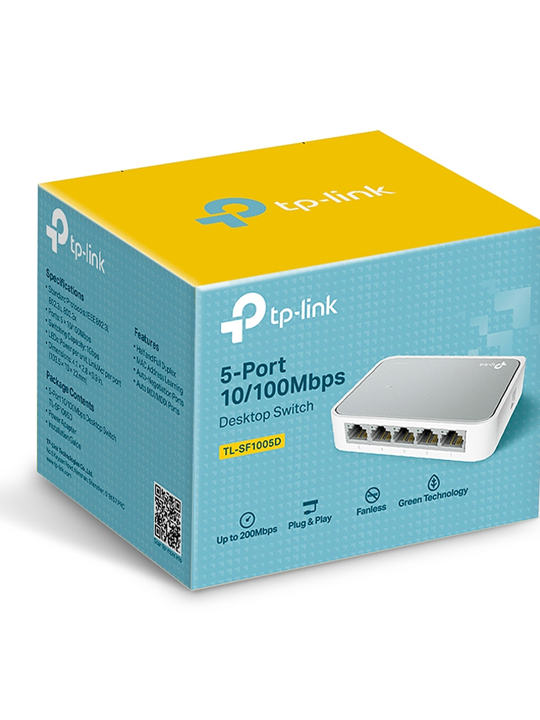 SWITCH TP-LINK 5-Port 10/100Mbps Desktop Switch - TL-SF1005D 3