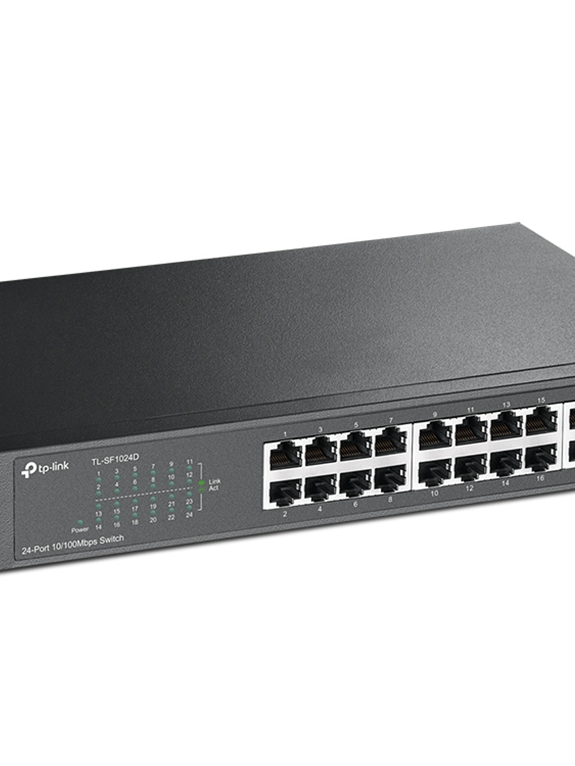 SWITCH TP-LINK De 24 puertos Fast Ethernet de escritorio y para montaje en rack - TL-SF1024D  2