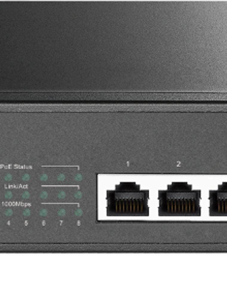 SWITCH TP-LINK 8-Port Gigabit Desktop/Rackmount Switch with 8-Port PoE+ - TL-SG1008MP 2