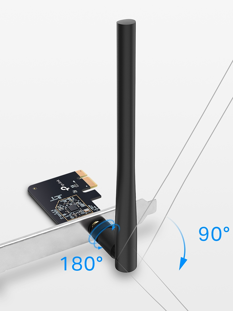 TARJETA RED Adaptador PCI Express inalámbrico de doble banda AC600 - Archer T2E 3