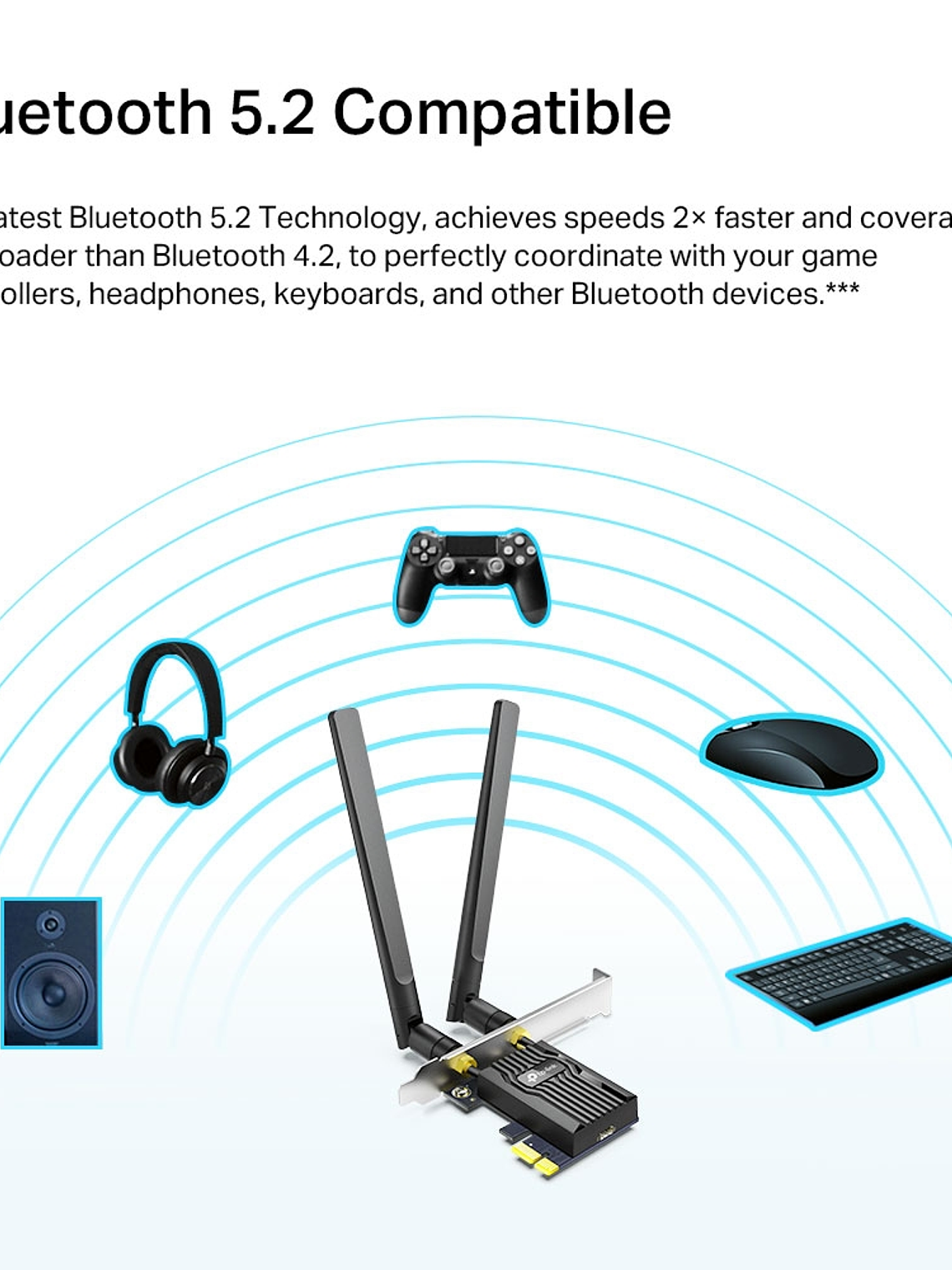 TARJERA RED TP-LINK AX1800 Wi-Fi 6 Bluetooth 5.2 PCIe Adapter - Archer TX20E 3