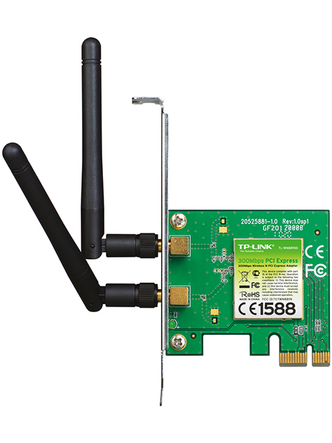 TARJETA RED TP-LINK Adaptador Inalámbrico PCI Express N 300Mbps - TL-WN881ND 1