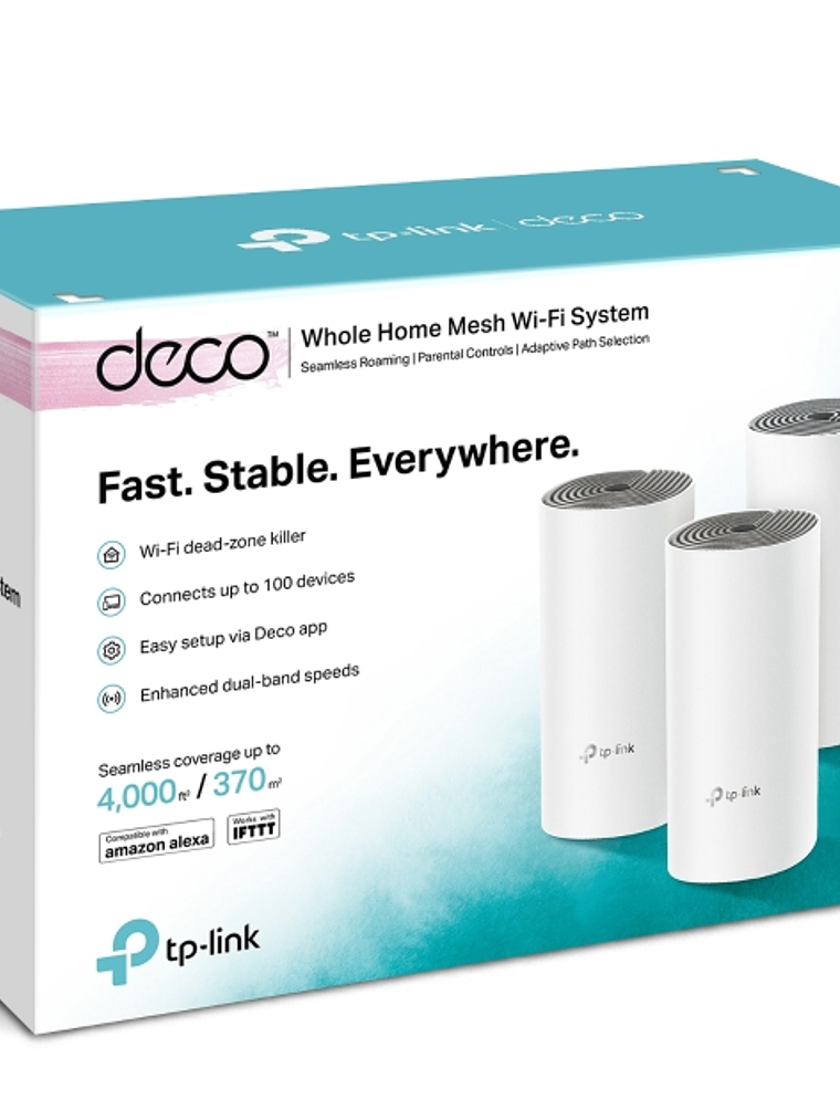 TP-LINK Sistema Wi-Fi Mesh para toda la Casa AC1200 - Deco E4(3-pack) 1