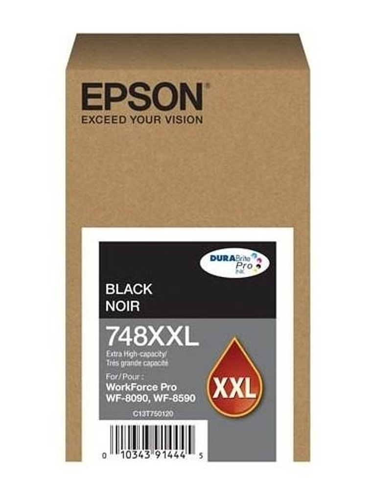 TINTA IMPRESORA EPSON  |  T748XXL120 NEGRO 1