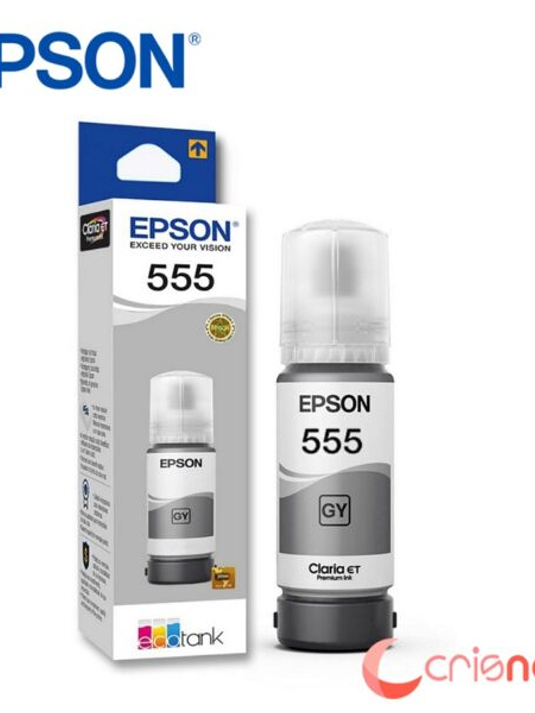 TINTA IMPRESORA EPSON  |  T555520-AL GRIS 1