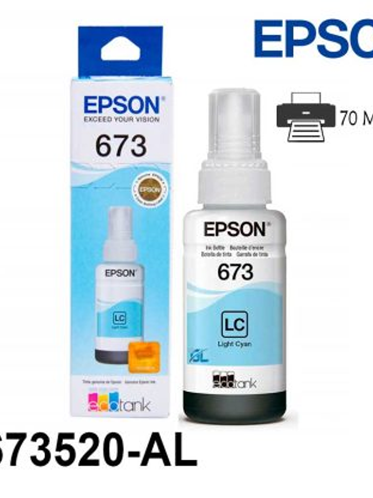 TINTA IMPRESORA EPSON  |  T673520 CIAN CLARO 2