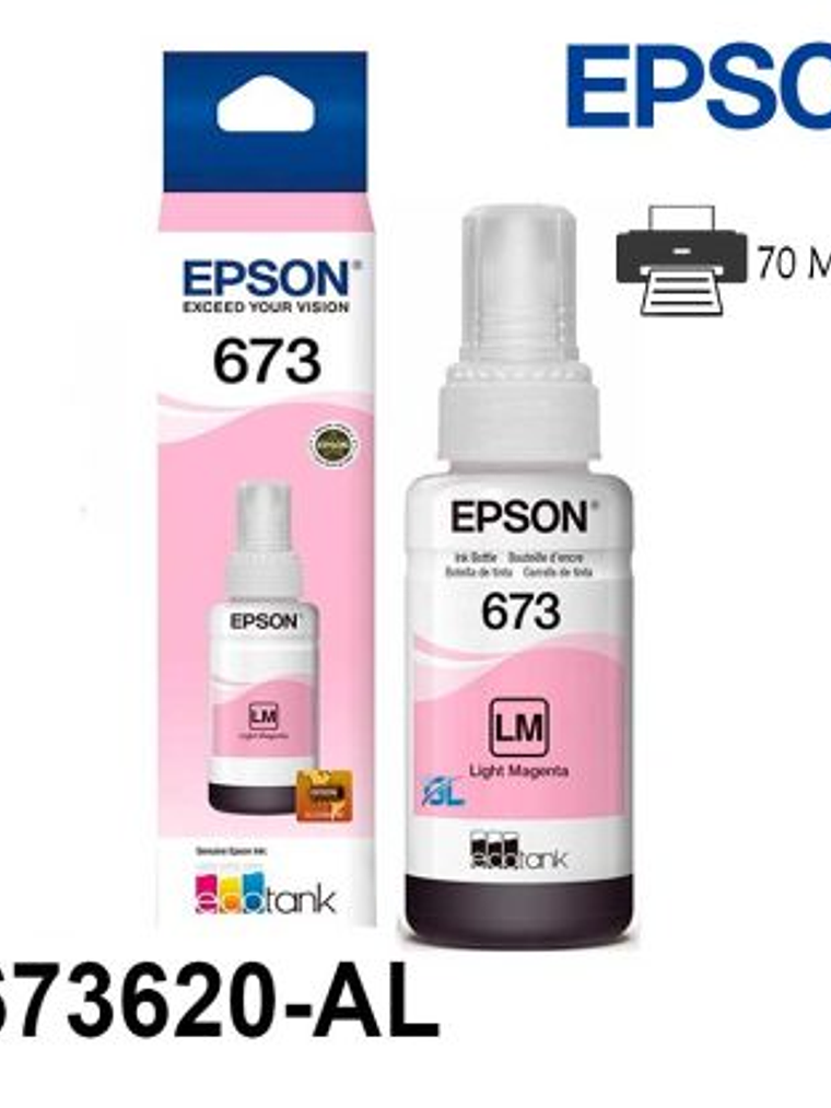 TINTA IMPRESORA EPSON  |  T673620 MAGENTA CLARO 2