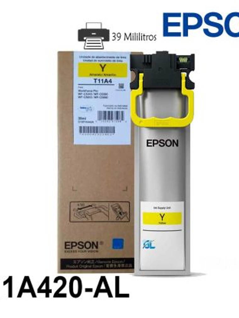 TINTA IMPRESORA EPSON  |  T11A420 AMARILLO 1