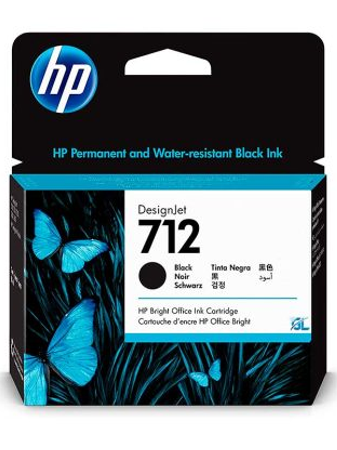 TINTA IMPRESORA HP  |  NEGRO 3ED71A 712 80ml 1