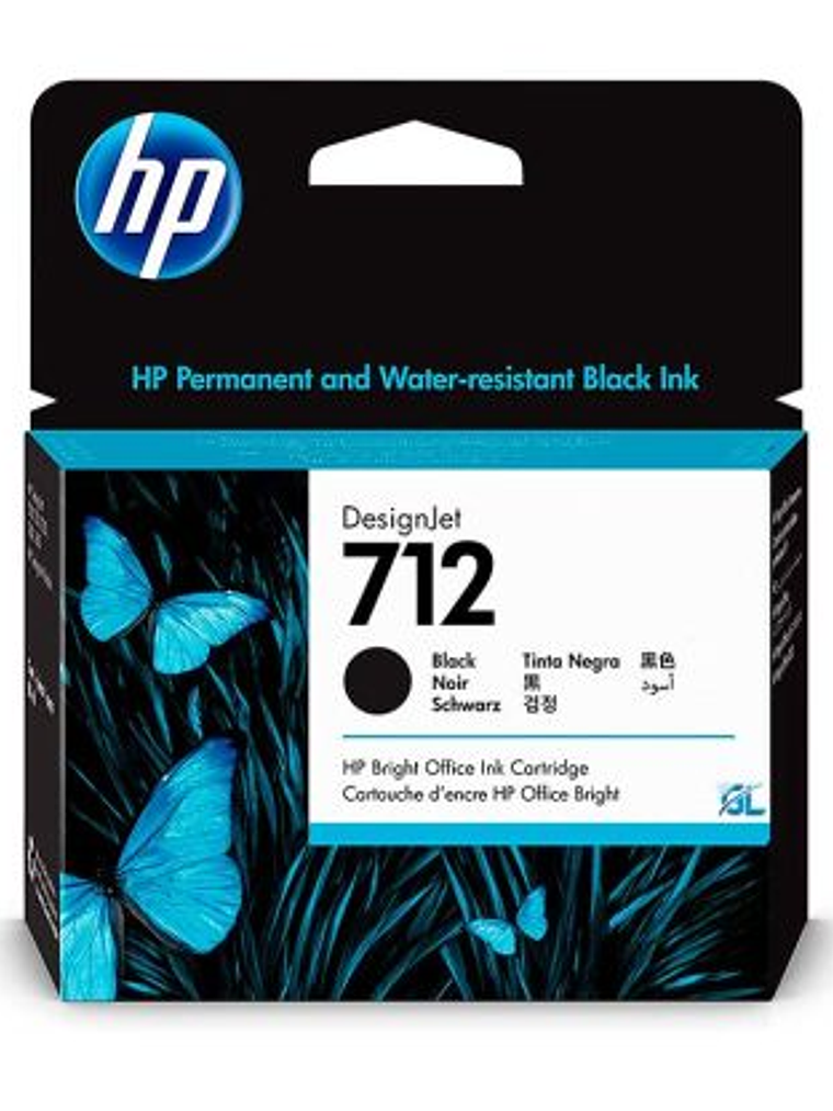 TINTA IMPRESORA HP  |  NEGRO 3ED71A 712 80ml 1