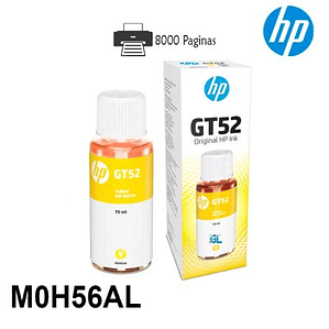 TINTA IMPRESORA HP  |  M0H56AL GT52 AMARILLO