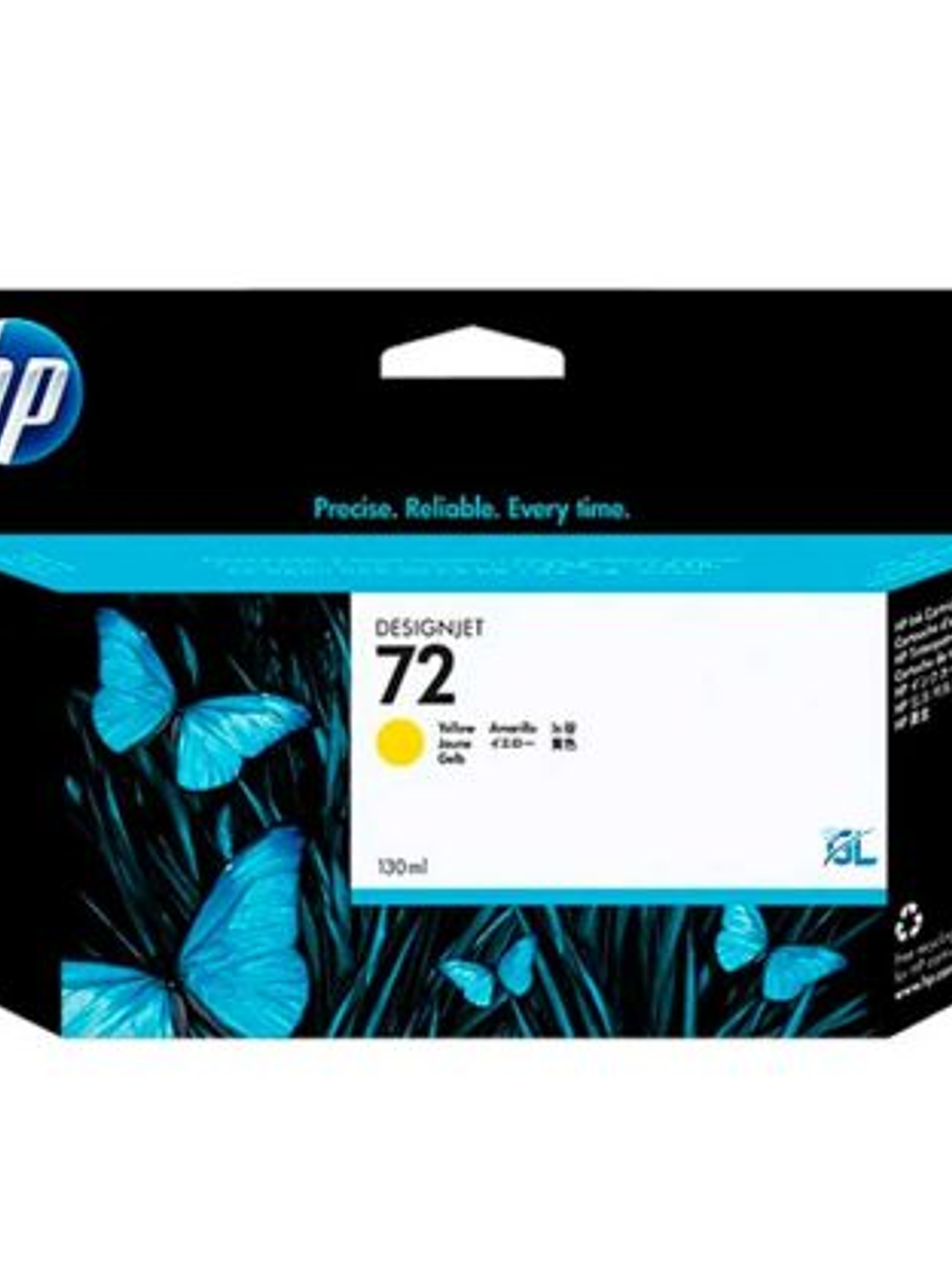 TINTA IMPRESORA HP  |  C9373A 72 AMARILLO 1