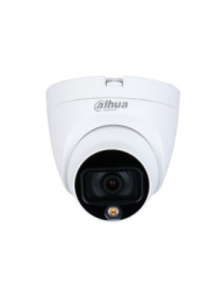 Cámara Domo Dahua 2MP Full Color 1080P | IR 20m, Starlight, IP67, CCTV Exterior DH-HAC-HDW1209TLQN-LED 1