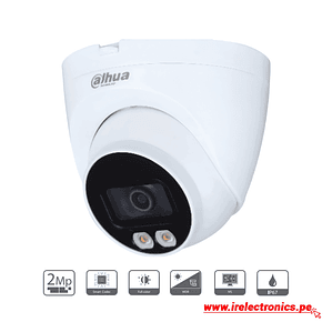 Cámara IP Dahua IPC-HDW2239T-AS-LED Domo 2MP Full HD | PoE, Micrófono, IR 30m, IP67, Detección Inteligente