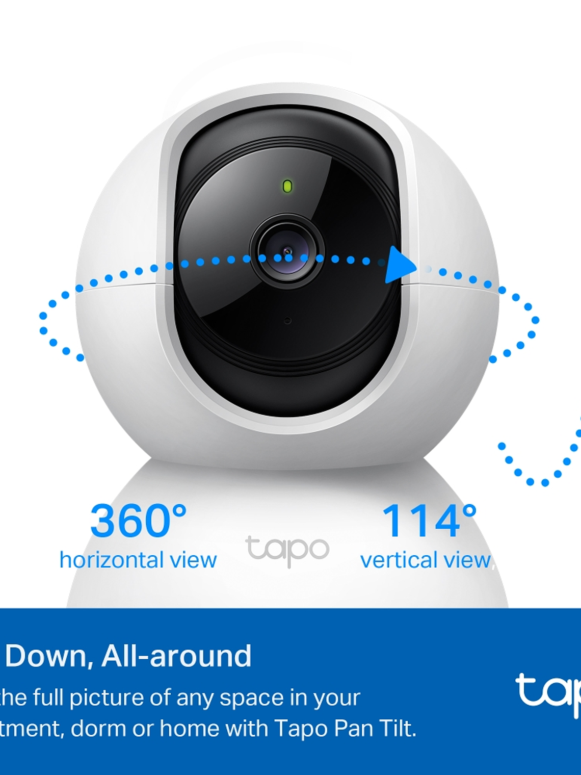 Cámara de Vigilancia Wi-Fi Tapo C200 1080p 360° con Detección por IA, Visión Nocturna y Audio Bidireccional 2