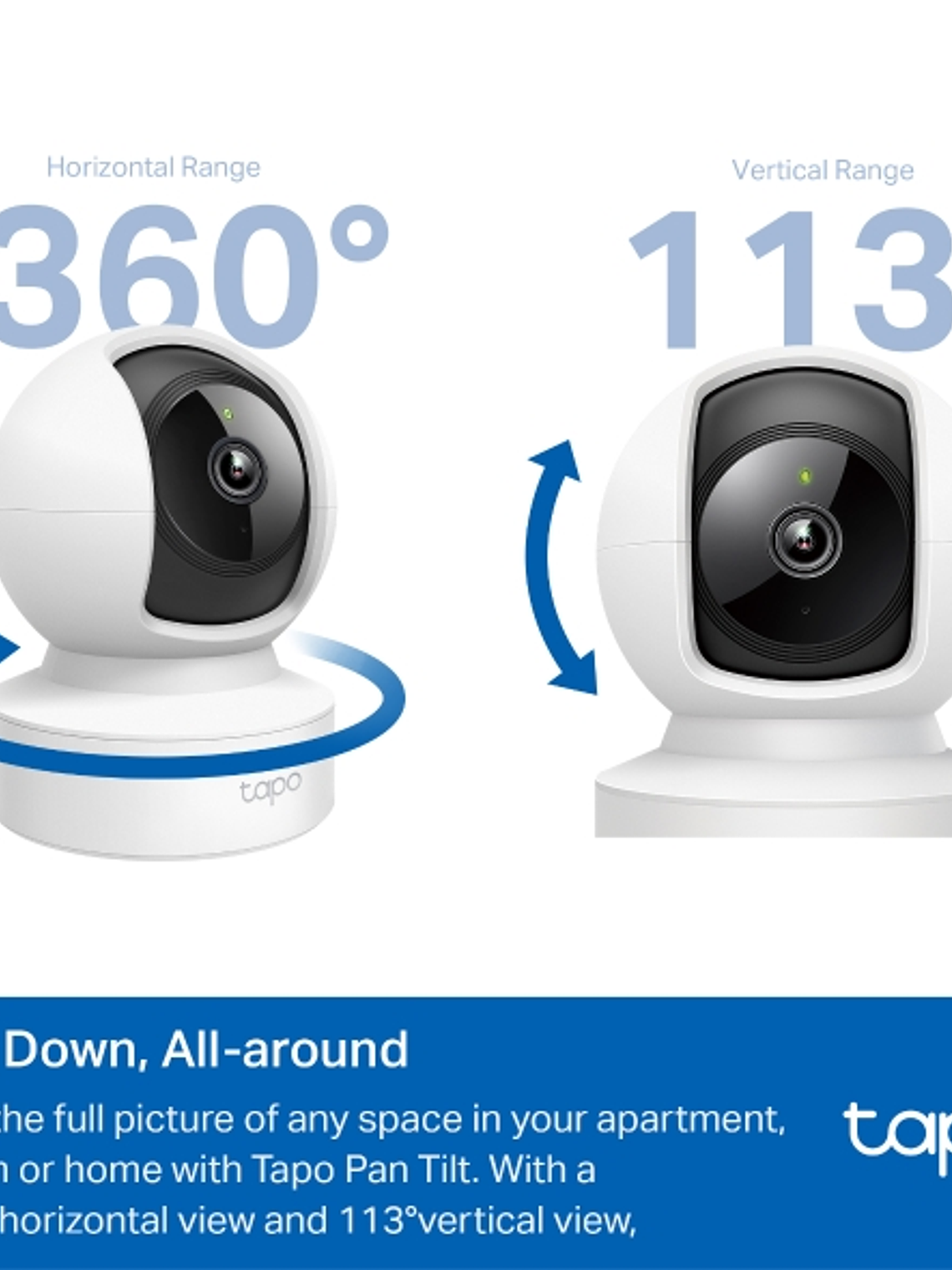Cámara de Seguridad Wi-Fi Tapo C202 1080p 360° con Visión Nocturna, Alarma y Audio Bidireccional 3