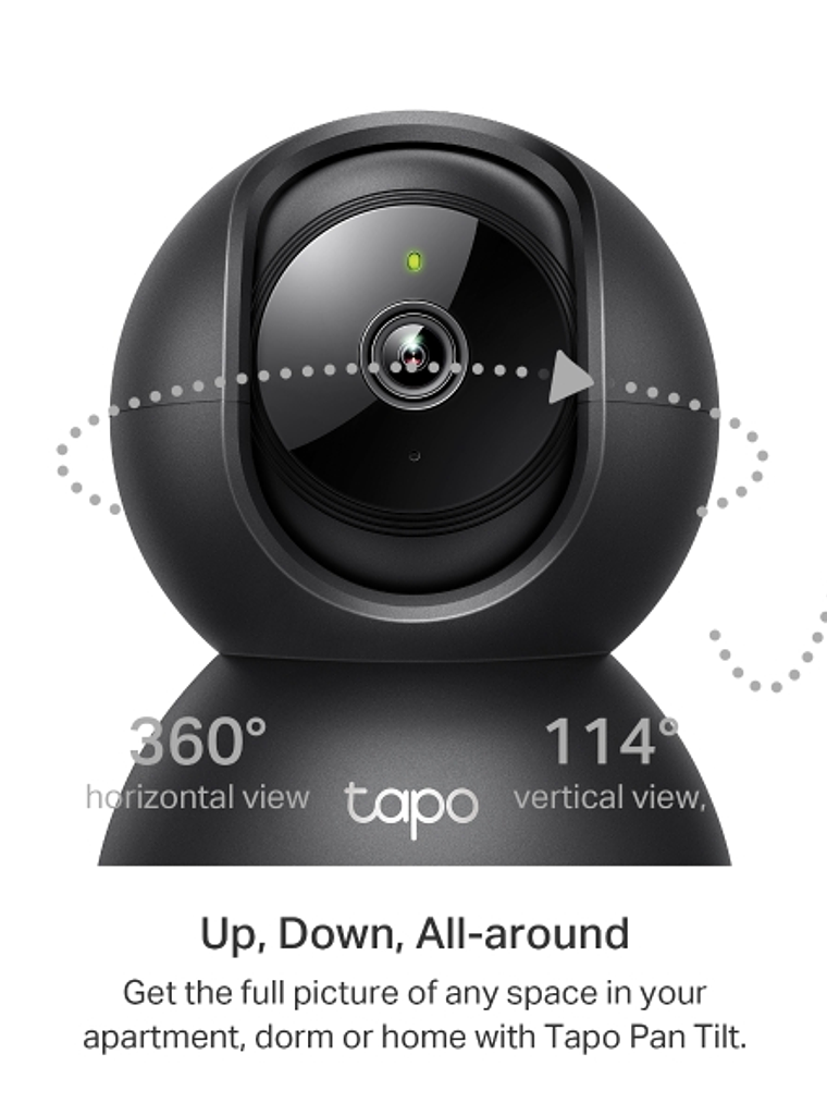 Cámara de Seguridad Wi-Fi Tapo C211 2K 3MP 360° con Seguimiento de Movimiento, Alarma y Audio Bidireccional 2