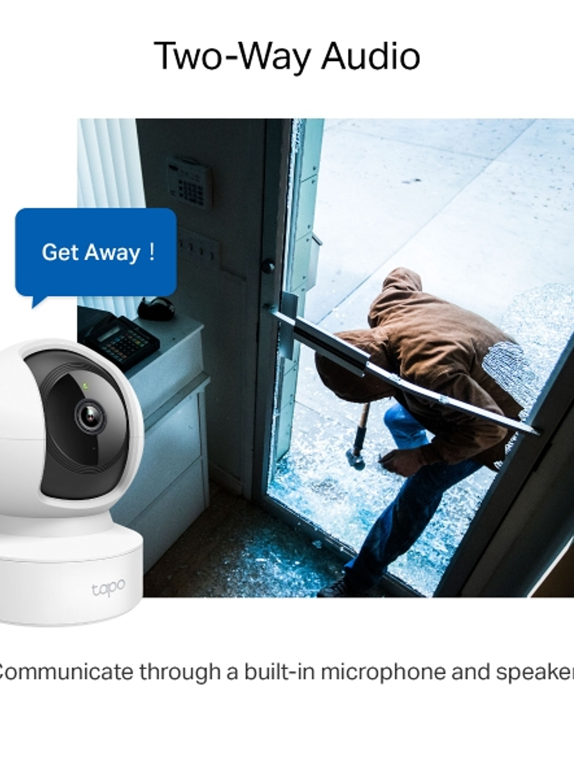 Cámara de Seguridad Wi-Fi Tapo C212 1080p 360° con Visión Nocturna, Alarma y Audio Bidireccional 4