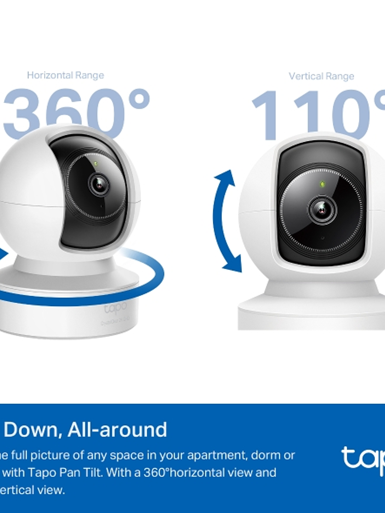 Cámara de Seguridad Wi-Fi Tapo C222 2K QHD 4MP 360° con IA, Alarma y Audio Bidireccional 2