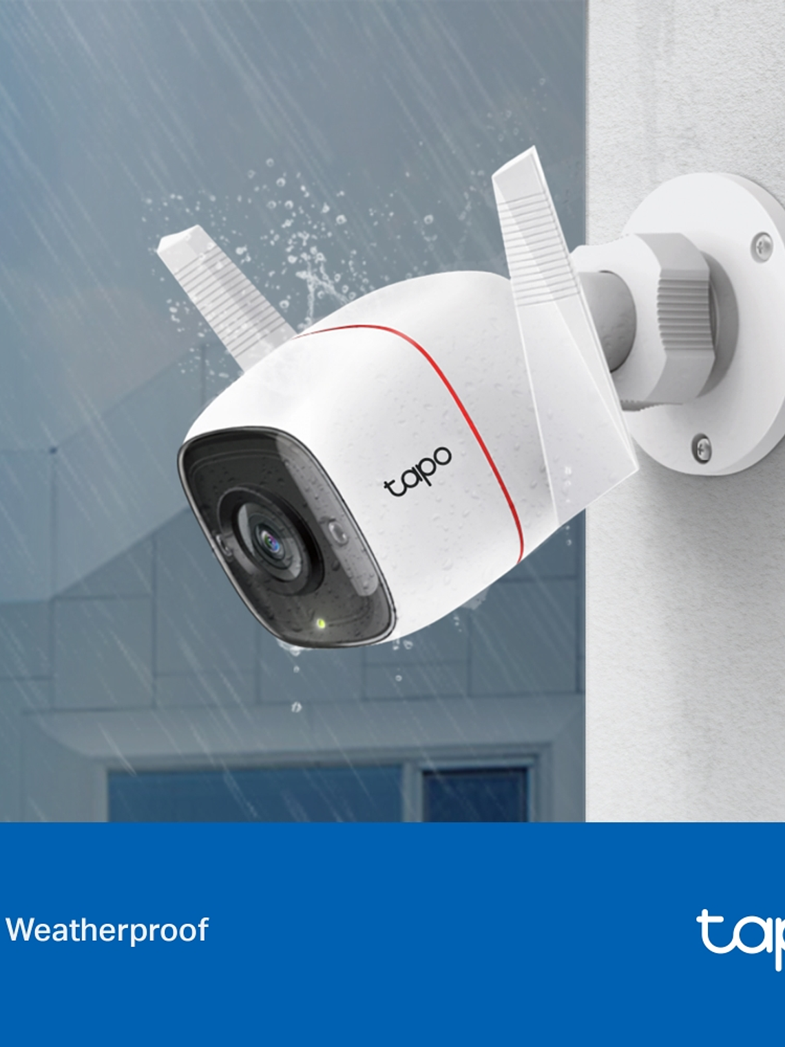 Cámara de Seguridad Wi-Fi Exterior Tapo C310 3MP con Visión Nocturna 30 m, Alarma y Audio Bidireccional 5