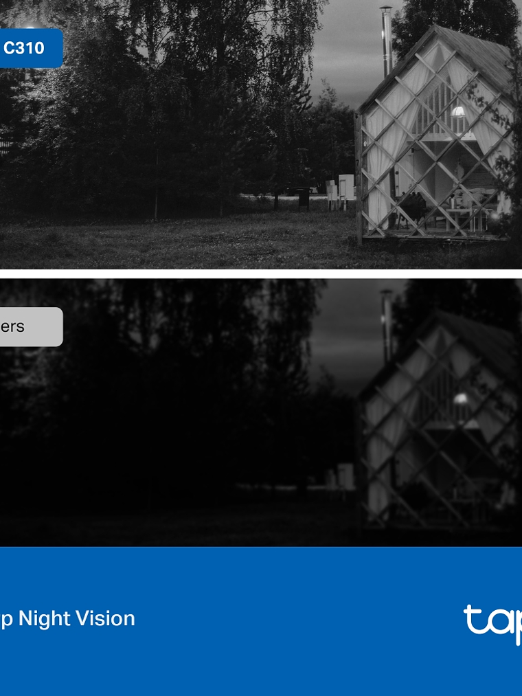 Cámara de Seguridad Wi-Fi Exterior Tapo C310 3MP con Visión Nocturna 30 m, Alarma y Audio Bidireccional 4