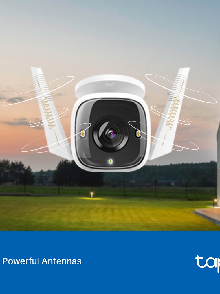 Cámara de Seguridad Wi-Fi Exterior Tapo C320WS 2K QHD con Visión Nocturna a Color, Alarma y Audio Bidireccional 3