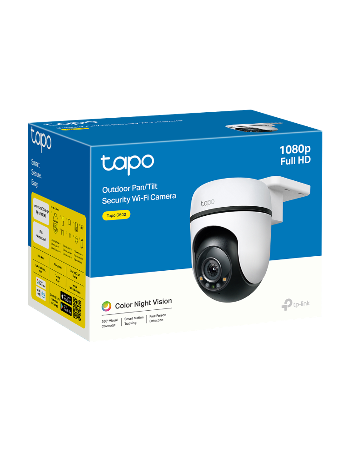 Cámara de Seguridad Wi-Fi Exterior Tapo C500 V2 1080p Full HD 360° con Visión Nocturna en Color, Detección IA y Audio Bidireccional 5