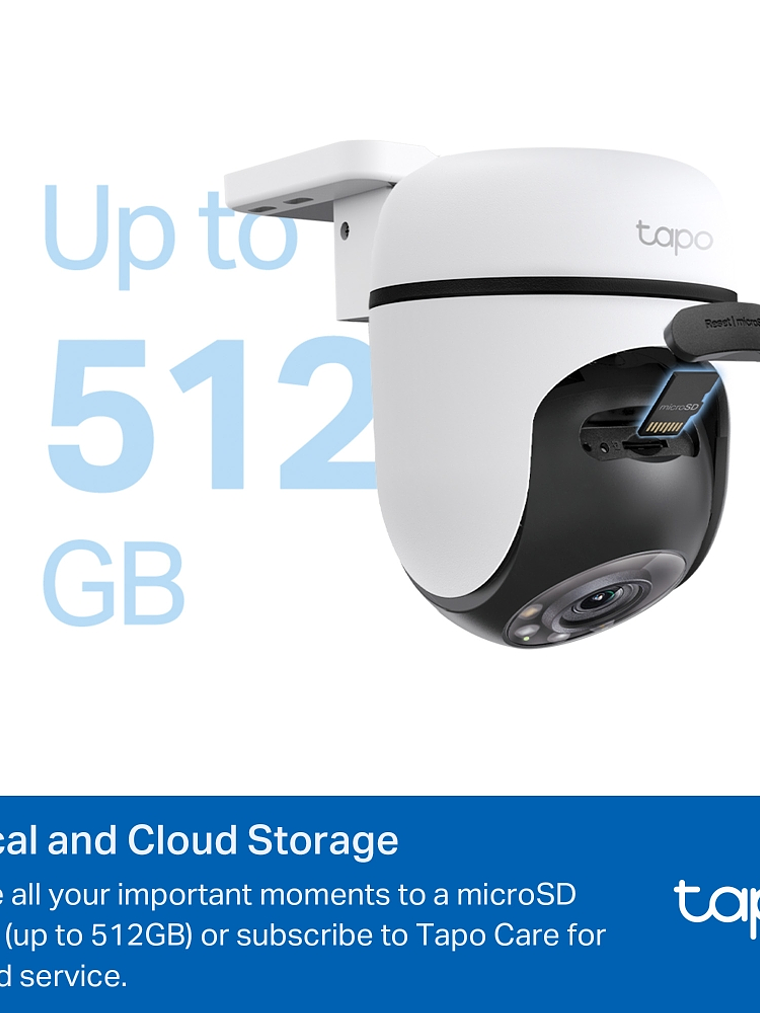 Cámara de Seguridad Wi-Fi Exterior Tapo C500 V2 1080p Full HD 360° con Visión Nocturna en Color, Detección IA y Audio Bidireccional 4