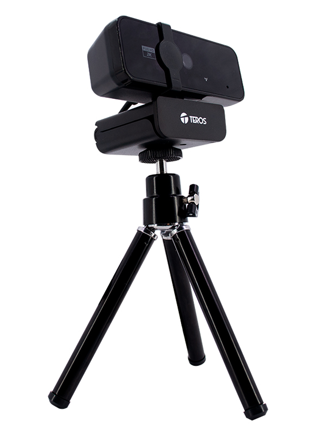 Cámara Web Teros TE-9072 2K con Micrófono Integrado, Trípode y USB 2.0 3
