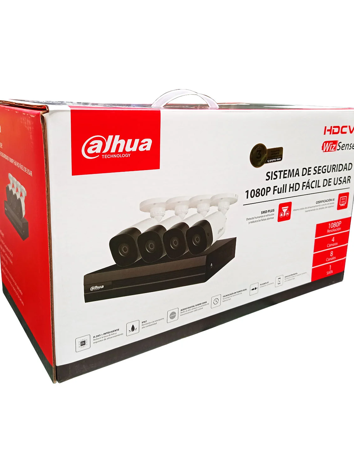 Kit de Videovigilancia Dahua KIT-XVR4C8CH-1TB-28 – 4 Cámaras Full HD con DVR y Almacenamiento de 1TB 4