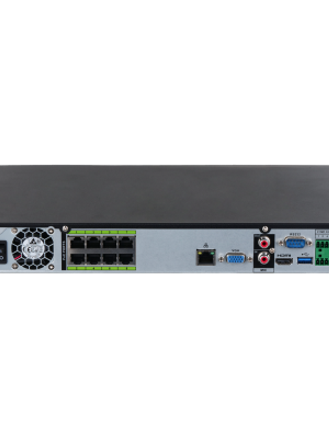 NVR Dahua NVR5208-8P-EI Grabador de Video en Red 8 Canales PoE con Inteligencia Artificial y Soporte hasta 32MP 3