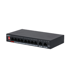 Switch PoE Dahua PFS3010-8GT-96 10 Puertos Gigabit No Administrable con 8 Puertos PoE 96W IEEE 802.3bt