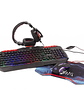 Combo Gamer 4 en 1 HALION HA-850C Poseidon – Teclado RGB, Mouse 3200 DPI, Auriculares y Mousepad Antideslizante - Miniatura 1
