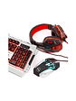 Combo Gamer Halion Panzer HA-860C – 3 en 1 Teclado, Mouse y Auricular, LED Rainbow, USB - Miniatura 2