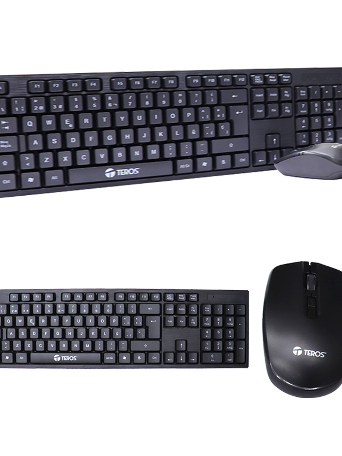 Kit Inalámbrico Gamer Teros TE-4031 – Teclado Español + Mouse Óptico 2.4GHz Receptor Nano USB 2
