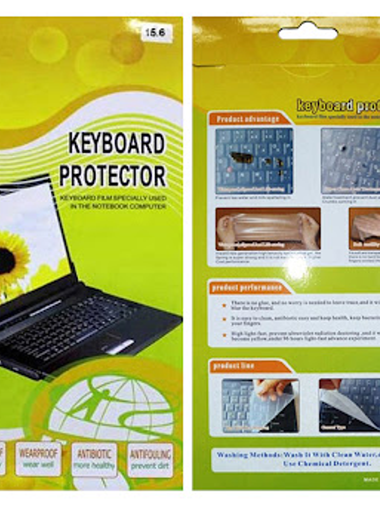 Protector de Silicona para Teclado 15.6
