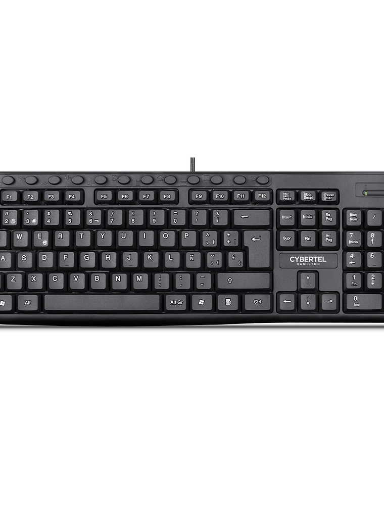 Teclado Multimedia Cybertel Hamilton CYB K219 USB Antiderrame Español  1