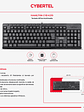 Teclado Multimedia Cybertel Hamilton CYB K219 USB Antiderrame Español  - Miniatura 2