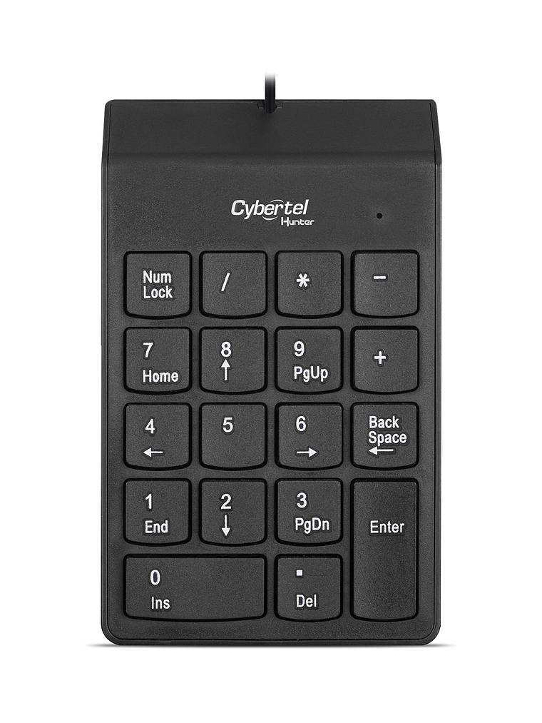 Teclado Numérico Cybertel Hunter CYB K303 – Precisión y Durabilidad USB Plug & Play 1