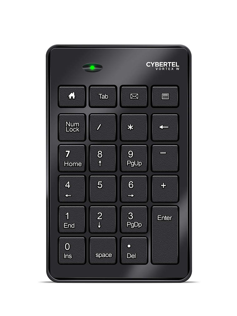 Teclado Numérico Inalámbrico Cybertel Vortex CYB K301W – Precisión y Comodidad 2.4GHz 1